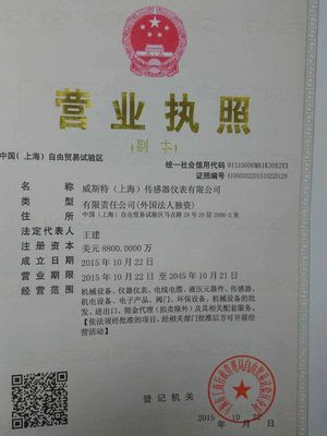 威斯特上海總公司正式成立，注冊資金高達8800萬美金